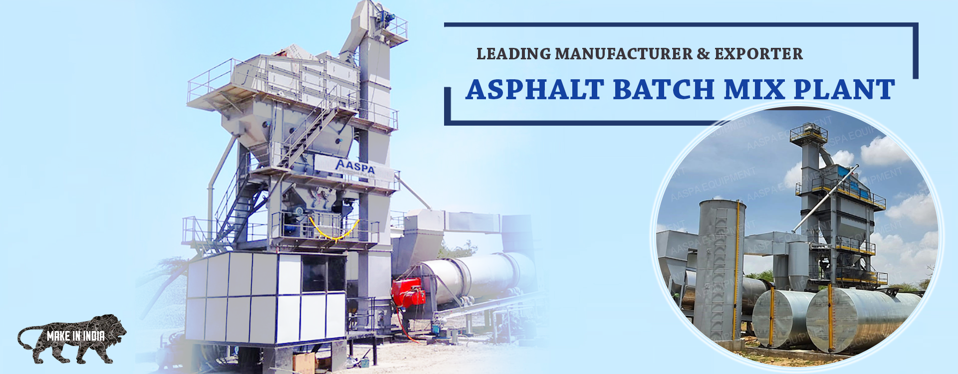 Asphalt Batch Mix Plant Manufacturer, Supplier and Exporter