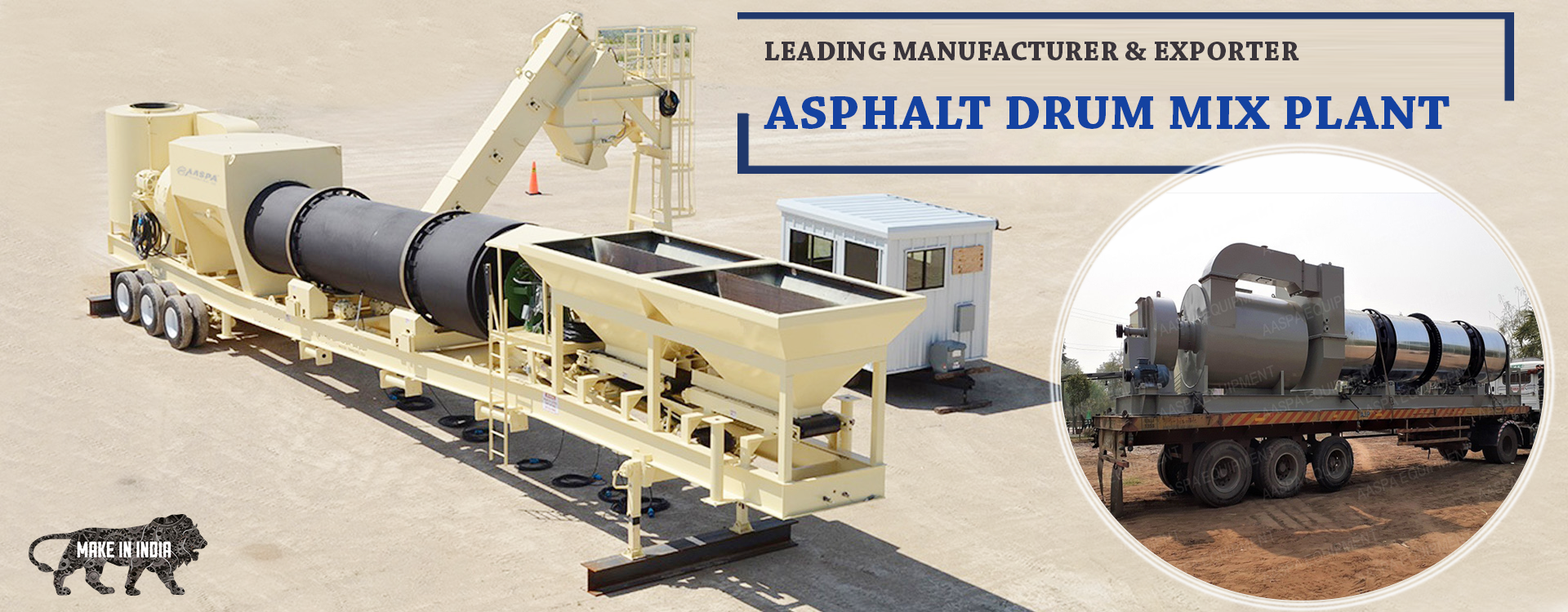 Asphalt Drum Mix Plant Manufacturer, Supplier and Exporter